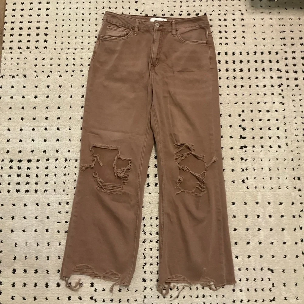 Vervet Los Angeles Aztec Super High Rise 90’s Vintage Crop Flare jeans, 27 - Picture 5 of 10